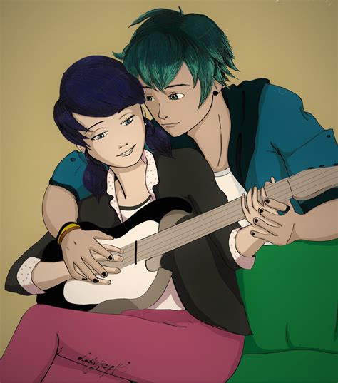 Soon our food came and I handed everything out. . Luka x marinette